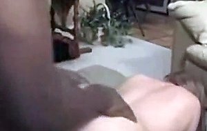 Whore takes two cock at home