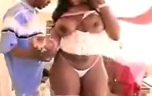 Chubby booty butt sucks dick with her sweet black lips