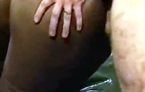 Black babe fucked by 3 guys