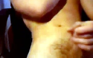 Young boy jerking off in a webcam