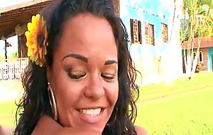 Sexy brazil slut getting her wet bubble butt pounded