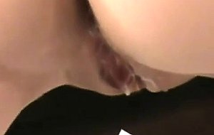 Brunette caught with two amateur cocks
