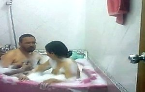 Desi bhabhi taking bath with husband's elder brother