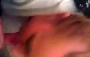 Blonde gets fucked in the mouth after bj