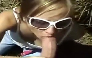 Amateur outdoor bj cum in mouth cum play swallow 