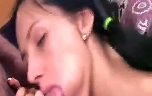 College slut gets anal love and then facial