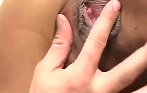 Hot chick with black hair does bj and has pussy licked and fucked