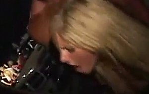 Blonde party girl fucked