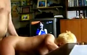 Blonde wife gets fucked intense doggystyle