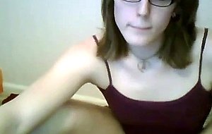 Hot teen ts shows off on cam