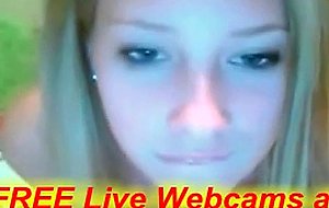 Hot webcam blonde fingering