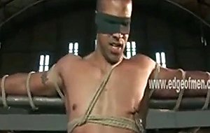 Black man is gagged and tied up