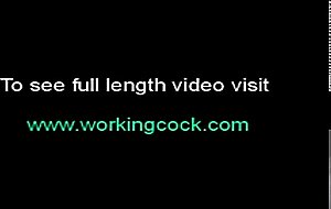 Hot office stud getting his rectum stretched and jizzed by workingcock