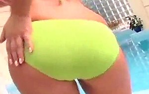 Vyona pigtail teen fucked by the pool