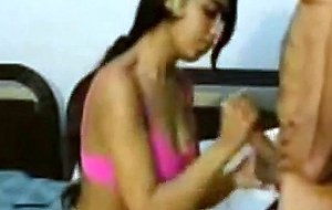 Desi girlfriend blowjobs in the bed
