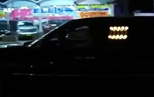 Sucking a big cock in the limo