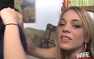 Hot blonde owned by black cock