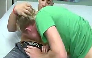 Sport boy and guy relax by sucking