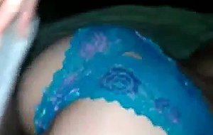 Teen in blue panties gets fucked and jizzed on face