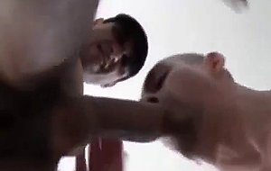 Sucking monster cock and getting fucked