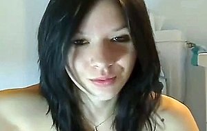 Nasty young teen on webcam