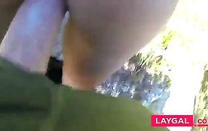 Fucking gf doggy style on the mountaintop with CIM
