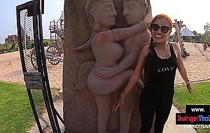 Thai teen amateur girlfriend sightseeing and sex once back in the hotel