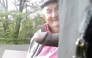 Grandpa in park