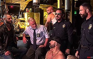 Cops raid a daddy bar for an orgy Part 1