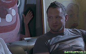 Trevor Harris learns gay sex from Pierce Paris