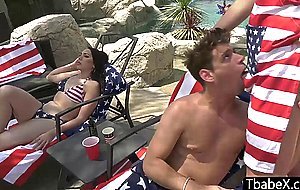 Shemale babes orgy bareback anal at pool