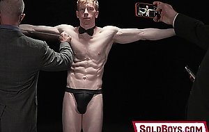 Pale slave boy Jesse Stone groomed and fucked in the spotlight