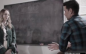 Small tits coed has handson sex acting lessons with teacher