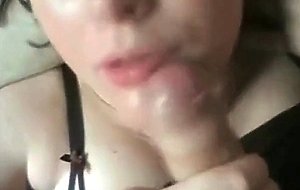 My girl pleases me with a good Blowjob