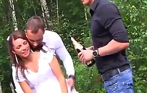 Newly married and group fucked