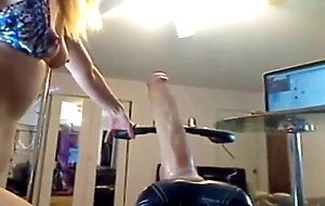 Dildoing while ride my bicycle