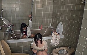 Hunbl-158 runaway girl confinement bathroom chain 