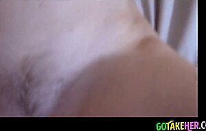 Girl bends over the bed!