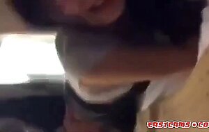 Hot korean girl records herself being fucked