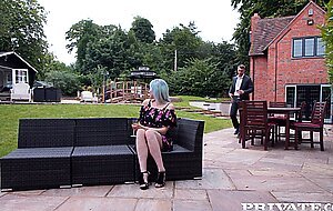Misha mayfair debuts in private with dp in the garden,
