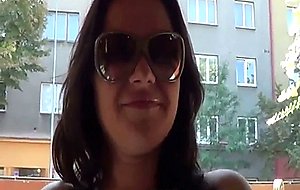 Czech amateurs  busty brunette hungry for a cock