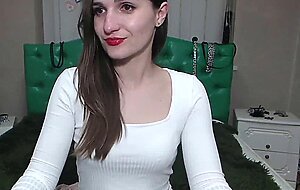 Small tits Ukrainian amateur posing on webcam