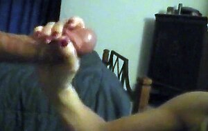hand job with cum in hand