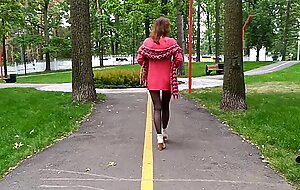 Lilee lay, sluty schoolgirl instead of lessons, walks