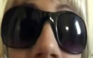 Hot blond in sunglasses