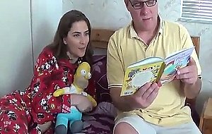 Daughter fucked after bedtime story