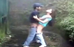 Couple take a hike and fuck outdoors