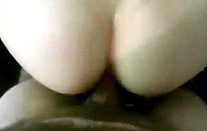 Pretty british gf with natural big boobs sucks cock of bf and ends tasting his jizz