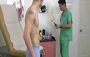 Juicy medical guy examines