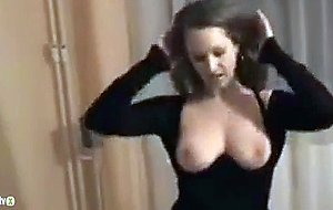 Seductive escort girl filmed by customer in a motel